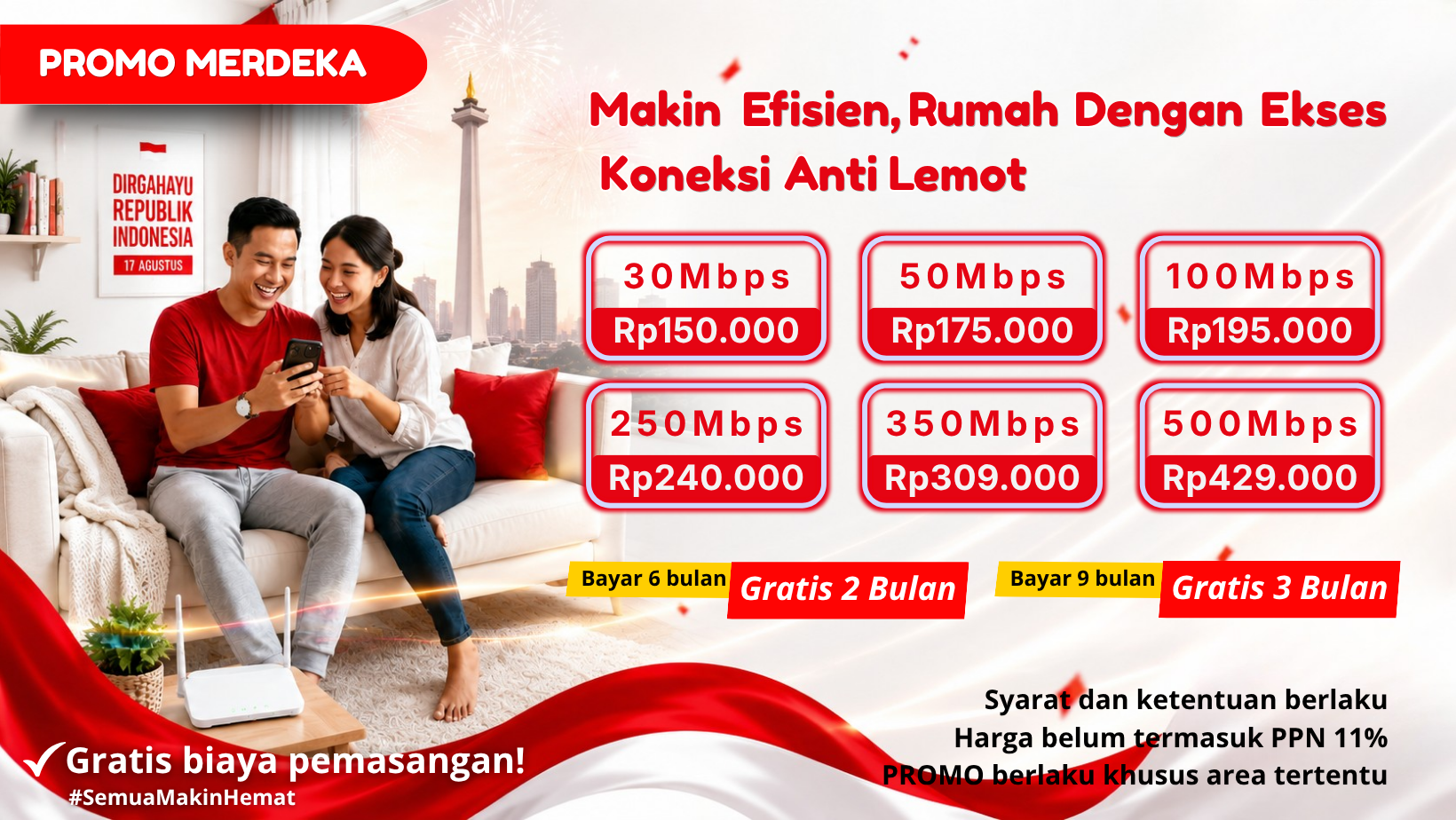 Banner website Promo Merdeka